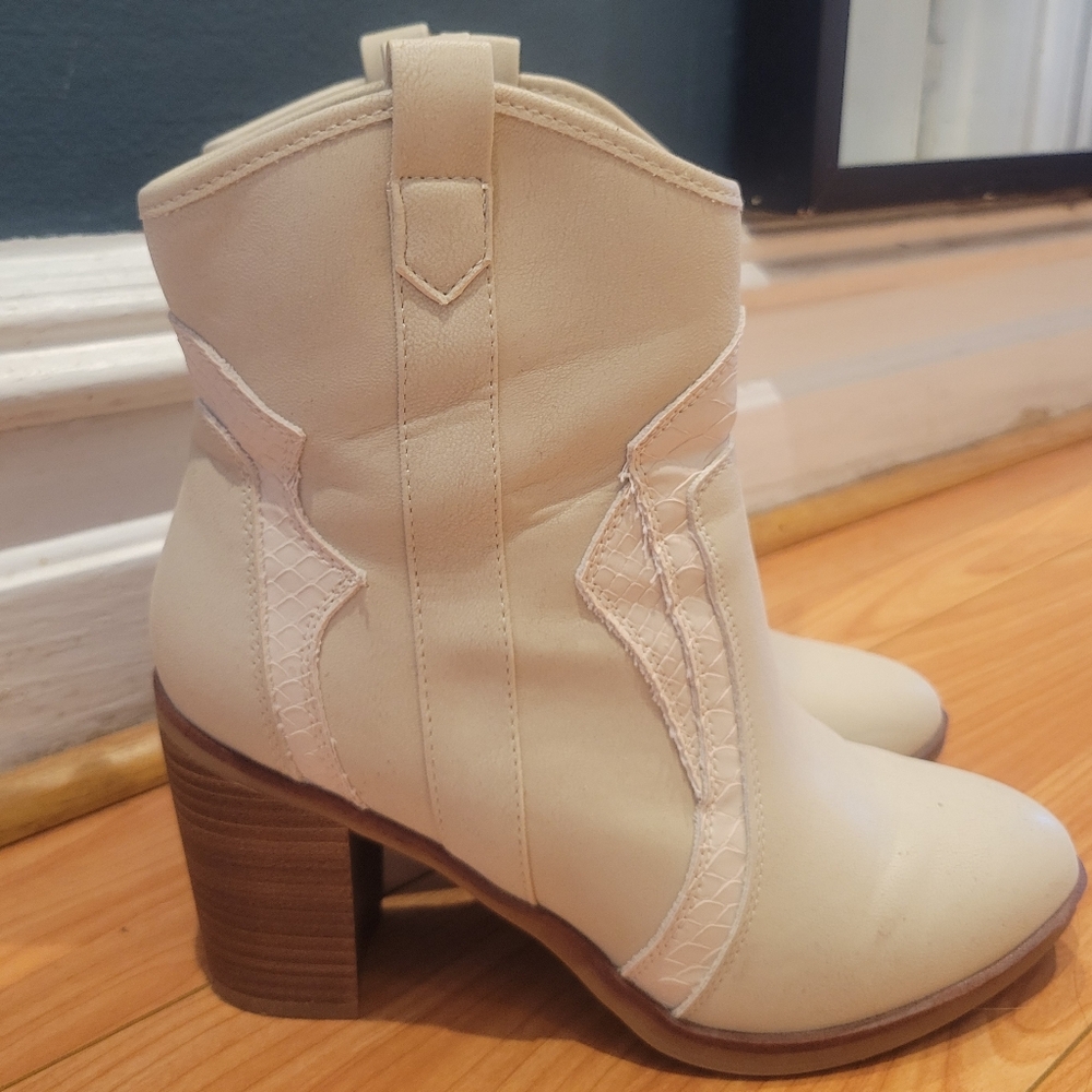Altar'D State Simone Cowboy Ankle Boots Size 7 - Picture 3 of 11